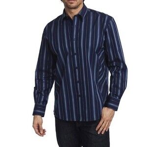 Zagiri Downtown Train Navy Blue Stripe Shirt